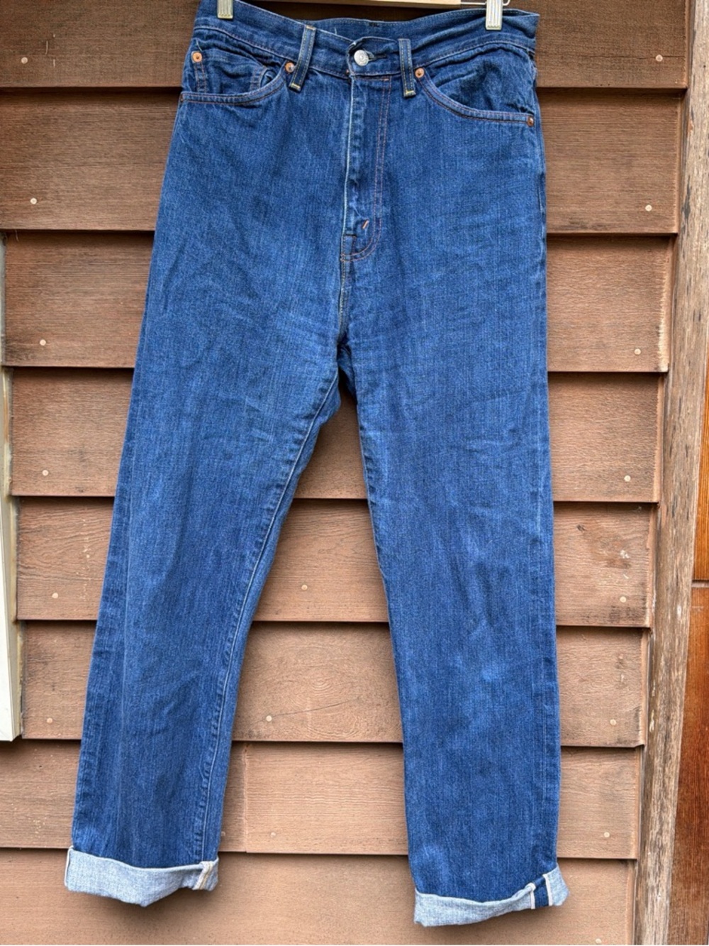 Levi's Reproduction 1950s 701 High Waist Selvedge Blue Jeans Size 29